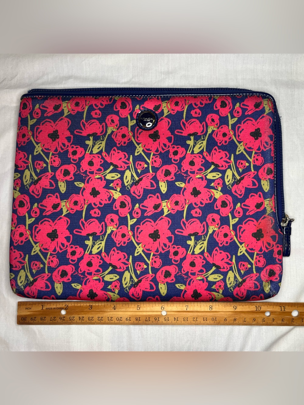 Coach Poppy Zippered Tablet Sleeve